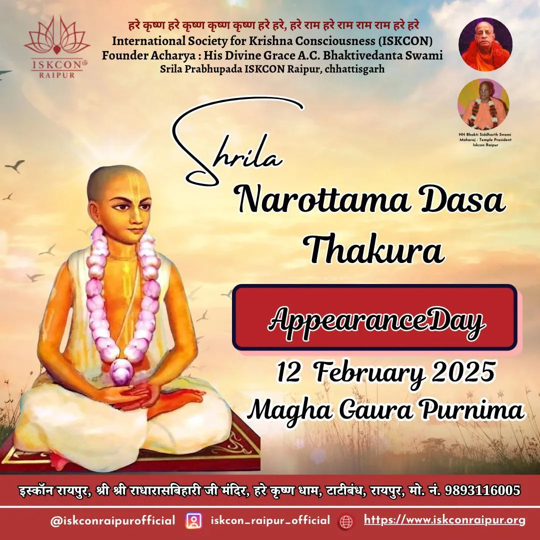 Social Media Post - Iskcon Raipur